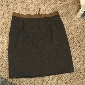 LOFT Black and Brown Pencil Skirt  C